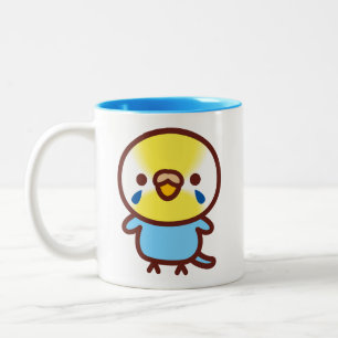 Tasse 2 Couleurs Perruche / Femelle arc-en-ciel pastel