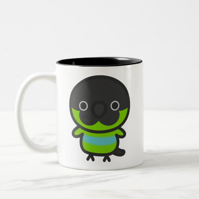Tasse 2 Couleurs Perruche nanday (Gauche)