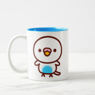 Tasse 2 Couleurs Perruche ondulée / Bleu ciel pied récessif