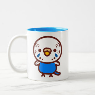 Tasse 2 Couleurs Perruche ondulée / femelle cobalt normal