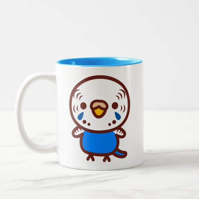 Tasse 2 Couleurs Perruche ondulée / femelle cobalt normal (Gauche)