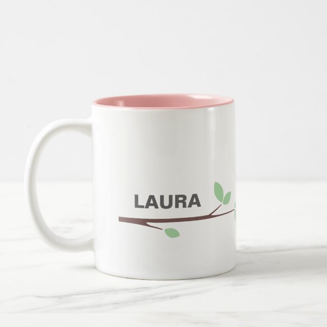 Tasse 2 Couleurs Personalize your Igname BIRD Coffee Cup (Gauche)