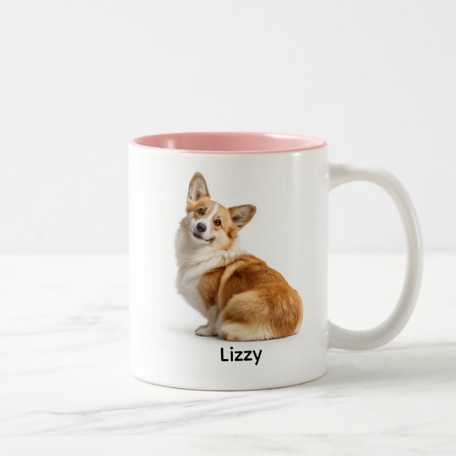 Tasse 2 Couleurs Personalized Pembroke Corgi “I Own You” (Droit)