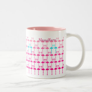 Tasse 2 Couleurs Personnalisable : Flamant rose