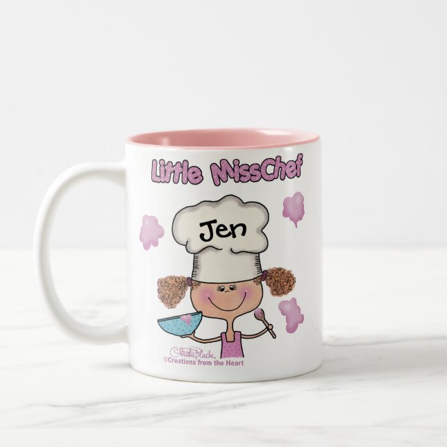 Tasse 2 Couleurs Personnalisation de Little Miss Chef (Gauche)