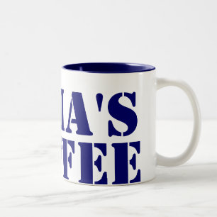 Tasse 2 Couleurs Personnalisé Bleu