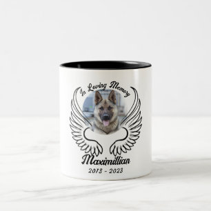 Tasse 2 Couleurs Personnalisé dans l'amour Mémoire de l'animal favo