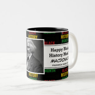 Tasse 2 Couleurs Personnalisé FREDERICK DOUGLASS Black History BHM