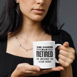 Tasse 2 Couleurs Personnalisé La Légende A Retraité Grand-Père