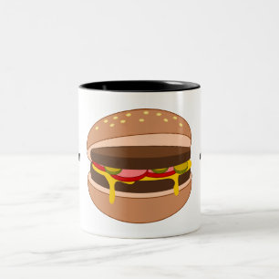 Tasse 2 Couleurs Personnaliser de ce graphique Hamburger