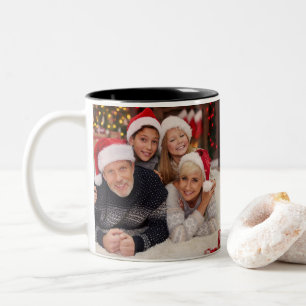 Tasse 2 Couleurs Personnaliser la photo de famille