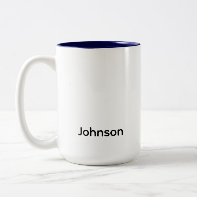 Tasse 2 Couleurs Personnaliser le nom (Gauche)