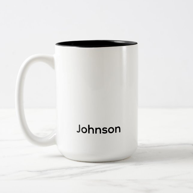 Tasse 2 Couleurs Personnaliser le nom (Gauche)
