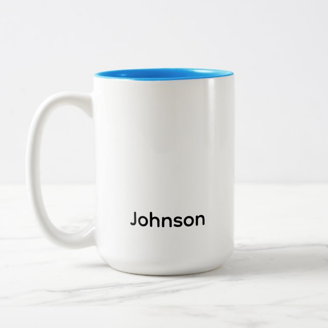 Tasse 2 Couleurs Personnaliser le nom (Gauche)