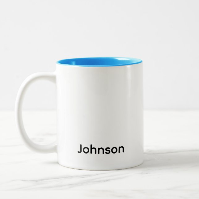 Tasse 2 Couleurs Personnaliser le nom (Gauche)