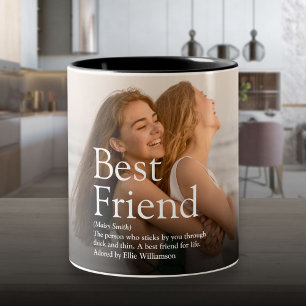 Tasse 2 Couleurs Personnalisez la photo et la définition de votre m