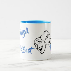 Tasse 2 Couleurs Personnalisez le meilleur professeur de théâtre au