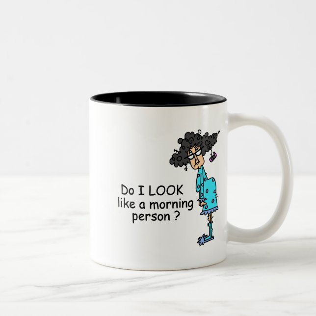 Tasse 2 Couleurs Personne Du Matin (Droit)