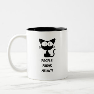 Tasse 2 Couleurs personne freak meowt