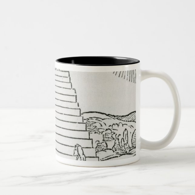Tasse 2 Couleurs Péruvien adorant le Sun (Droit)