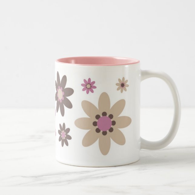 Tasse 2 Couleurs Pétale rose (Droit)
