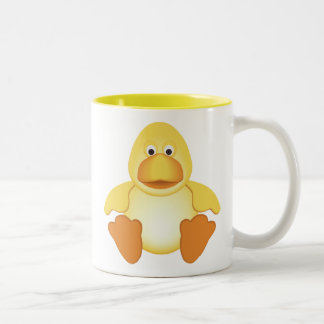 Tasse 2 Couleurs Petit canard jaune