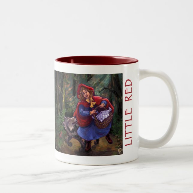 Tasse 2 Couleurs Petit Chaperon Rouge (Droit)