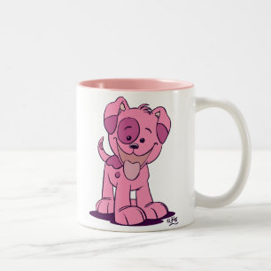 Tasse 2 Couleurs Petit chiot rose