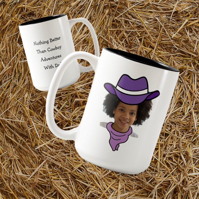 Tasse 2 Couleurs Petit cow-boy ou cow-girl personnalisable (Créateur téléchargé)