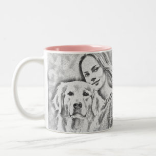 Tasse 2 Couleurs Petit-déjeuner Vin Drôle Cute Trendy Citation
