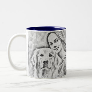 Tasse 2 Couleurs Petit-déjeuner Vin Drôle Cute Trendy Citation