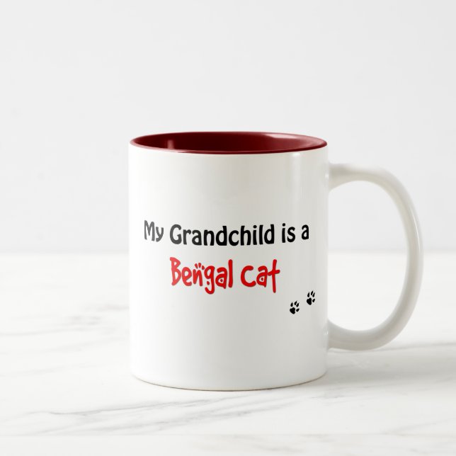 Tasse 2 Couleurs Petit-enfant du Bengale (Droit)