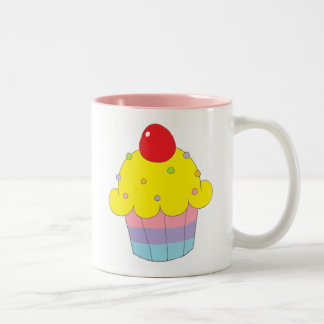 Tasse 2 Couleurs Petit gâteau d'arc-en-ciel