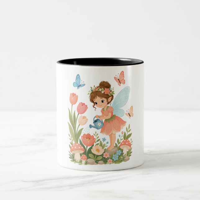 Tasse 2 Couleurs Petit jardin de fée magique (Centre)