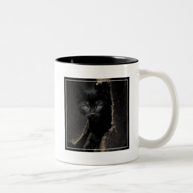 Tasse 2 Couleurs Petit Kitty noir (Droit)