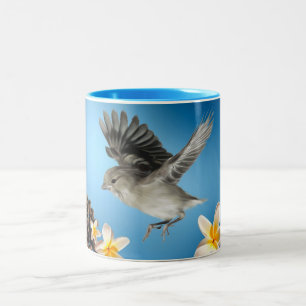 Tasse 2 Couleurs Petit Oiseau doux
