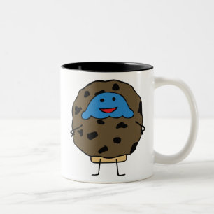Tasse 2 Couleurs Petit pain de gâteau aux pépites de chocolat -