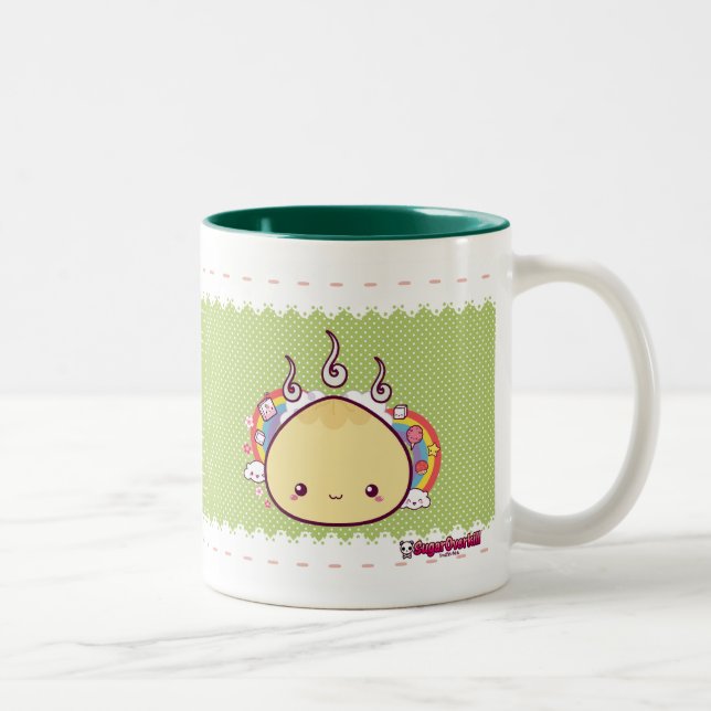 Tasse 2 Couleurs Petit pain de Kawaii (Droit)