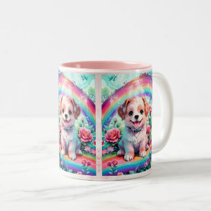 Tasse 2 Couleurs Petit Petit Petit Petit Chien Chien Chien Mignonne