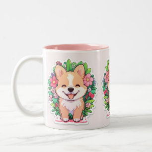 Tasse 2 Couleurs Petit Petit Petit Petit Chien Chien Chien Mignonne