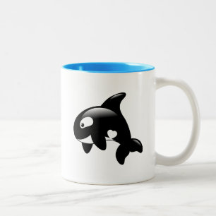 Tasse 2 Couleurs Petite baleine d'Orca