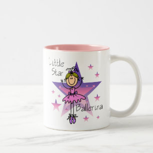Tasse 2 Couleurs Petite Ballerine Étoile - Cheveux Blonds