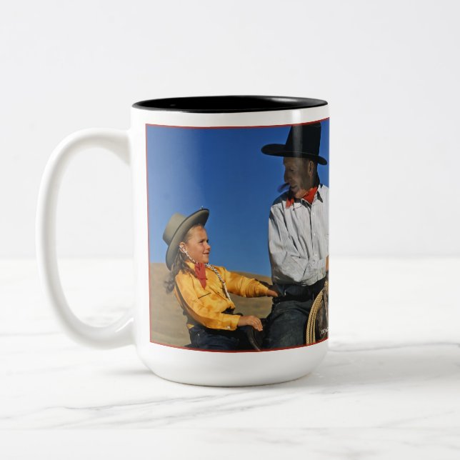 Tasse 2 Couleurs Petite cow-girl (Gauche)