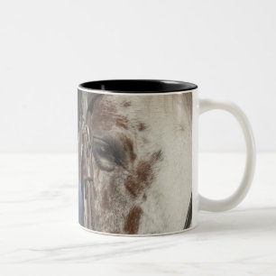 Tasse 2 Couleurs Petite fille avec son cheval