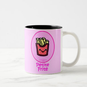 Tasse 2 Couleurs - Petite friture rose - pommes frites françaises