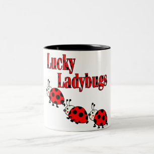 Tasse 2 Couleurs Petites coccinelles chanceuses