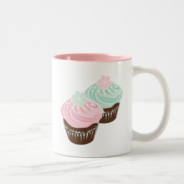 Tasse 2 Couleurs Petits gâteaux givrés par pastel mignon (Droit)