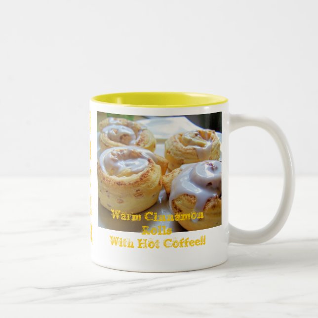 Tasse 2 Couleurs Petits pains et café de cannelle (Droit)