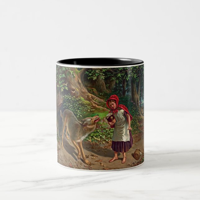 Tasse 2 Couleurs Peu de capuchon rouge (Centre)