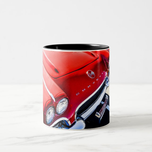 Tasse 2 Couleurs Peu de Corvette rouge (Centre)